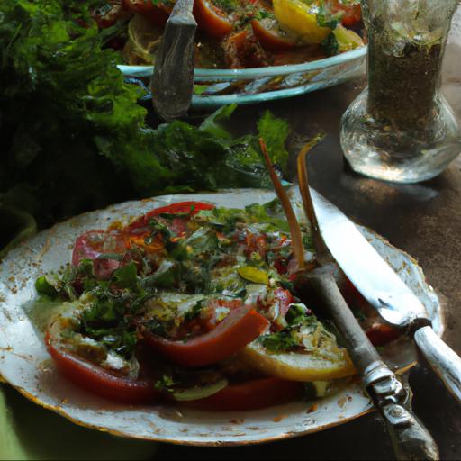 Przepisy na sałatki z zielonych pomidorów