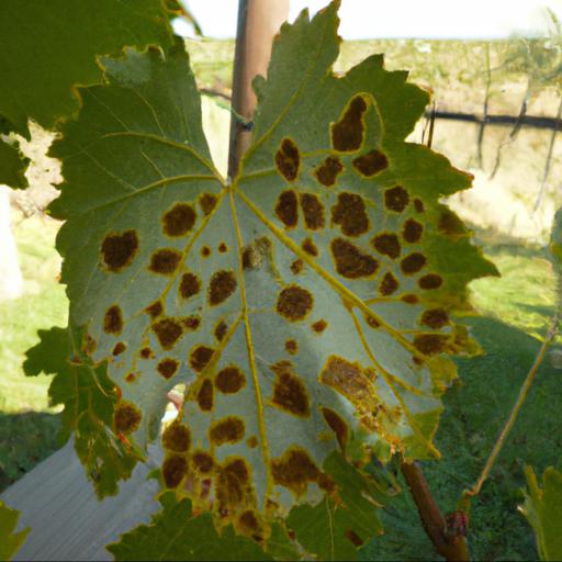 Przyczyny brązowych plam na liściach winorośli