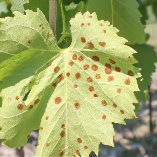 Jak zapobiegać rozprzestrzenianiu się brązowych plam na liściach winorośli